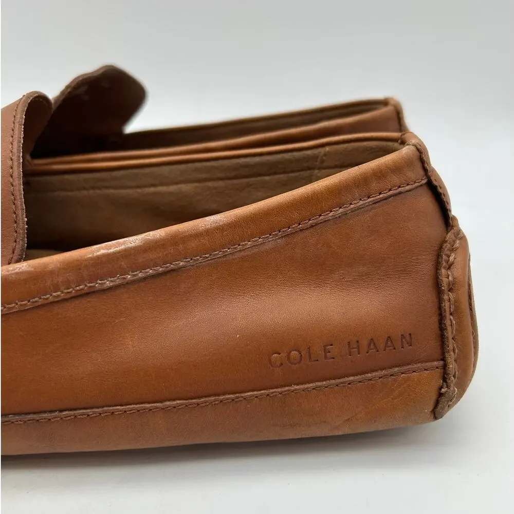 Cole Haan Wyatt Bit Driver Brown Leather Driving Loafers SIZE 13 Academia Preppy